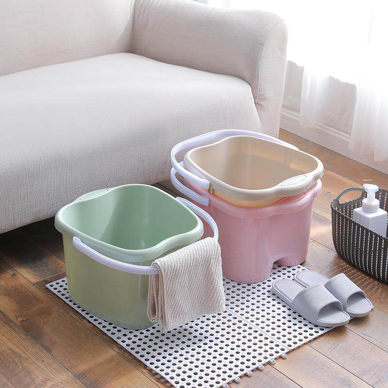 厂家直销家用带提手脚底按摩泡脚盆洗脚桶足浴桶大号塑料加高加厚