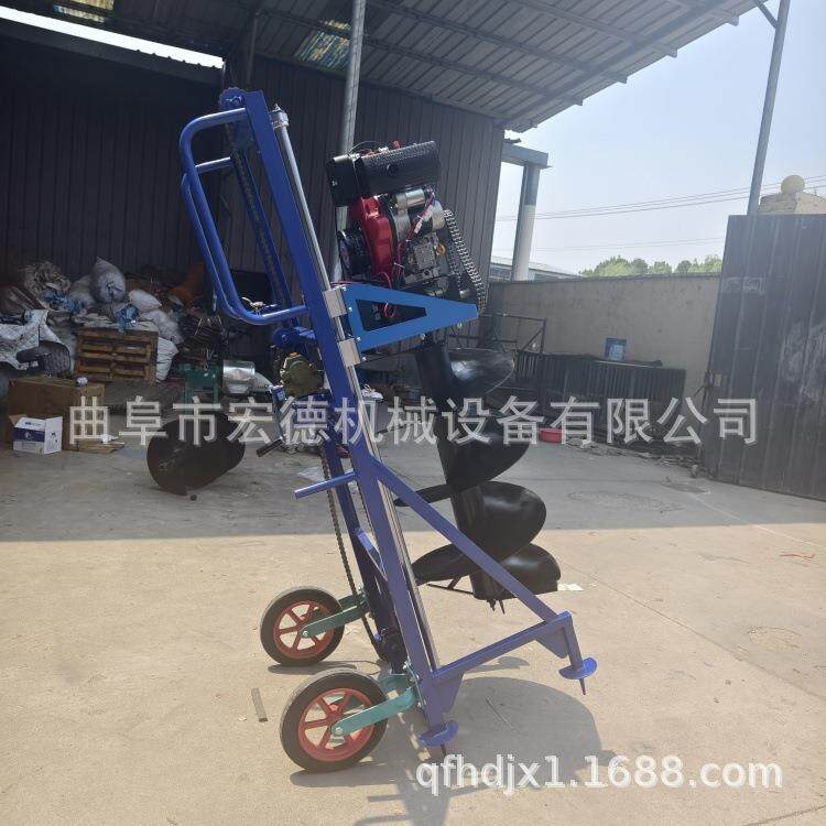 手提式汽油植树挖坑机 轻便式小型钻坑机 新款栽桩螺旋钻坑机