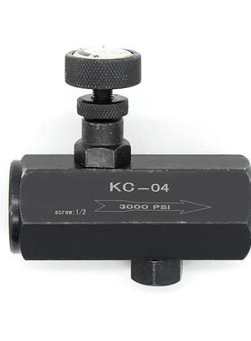 KC单向节流阀液压调速阀流量控制阀调节阀KC-02 KC-03 KC-04管式