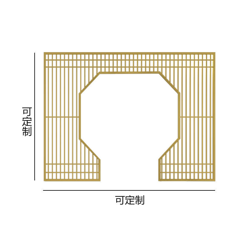 茶楼茶室饭店隔断雅间定制镂空屏风包房新款包间餐厅火锅店烧烤