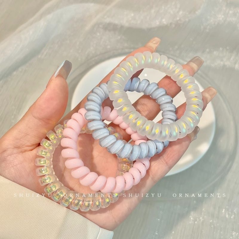 儿童发绳彩色高弹力皮筋女童糖果色扎辫子头圈女孩韩系扎丸子头绳