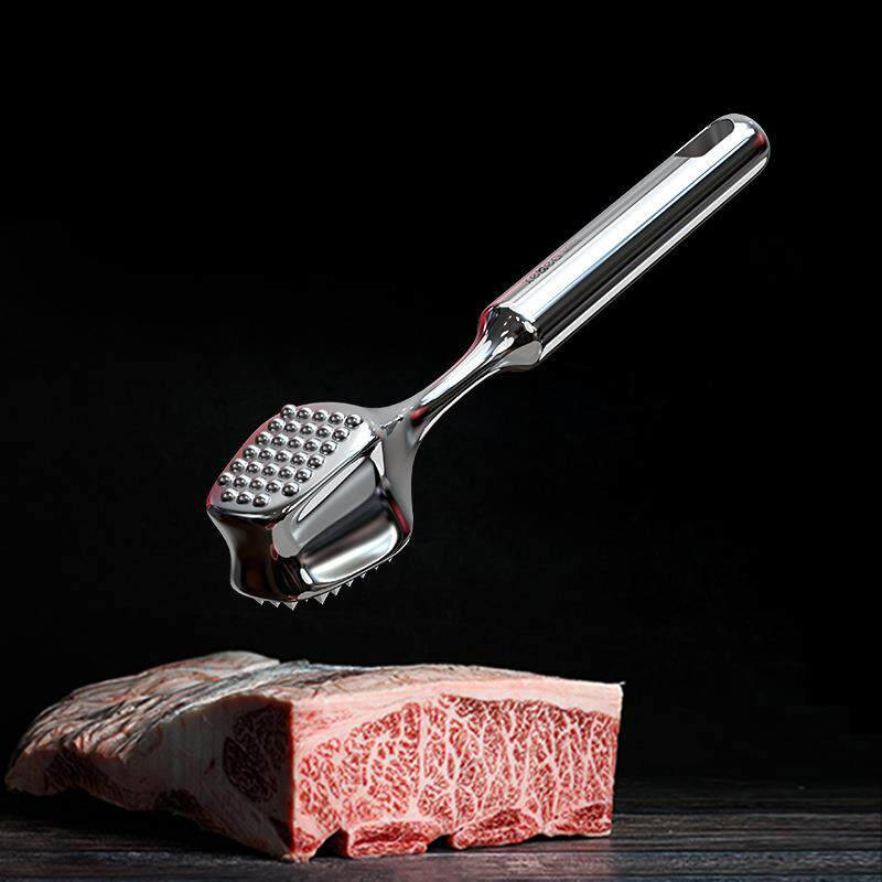 304全钢肉锤家用厨房松肉锤嫩肉敲打锤牛排拍打器捣蒜锤