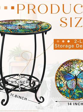 欧式创意小鸟蝴蝶形赛克铁艺花架室内外MIK阳花台园花盆圆架小桌