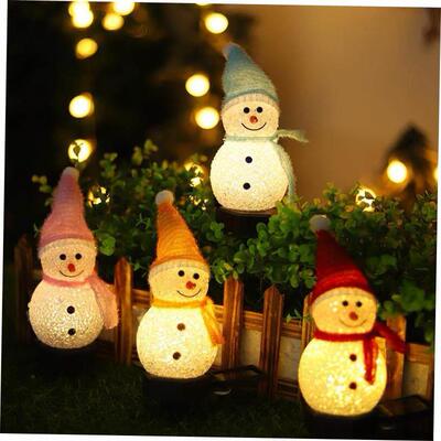 圣诞Christmas lights Snowman Solar Landscape Light Lawn lamp