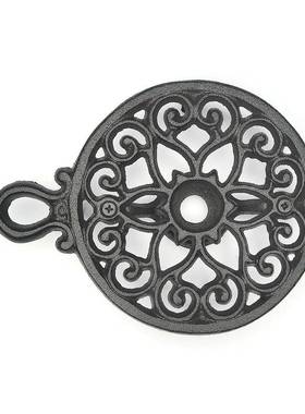 复古铁艺工艺品 铸铁带手柄蜡炉 咖啡红茶保温炉围炉煮茶茶炉 跨