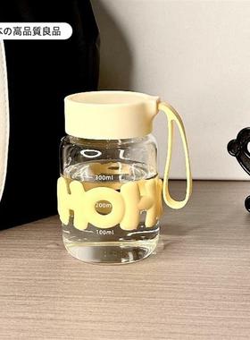 日本口袋杯200ml151ml小巧迷你水杯可爱超萌微型小号玻璃杯少女心
