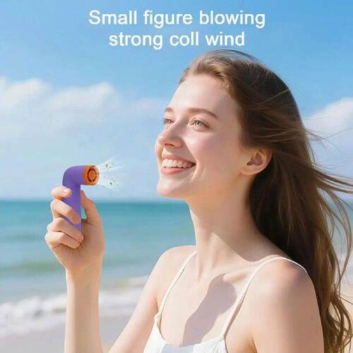 Handheld Fan 4 Speeds Camping Fan Rechargeable Wind Blower
