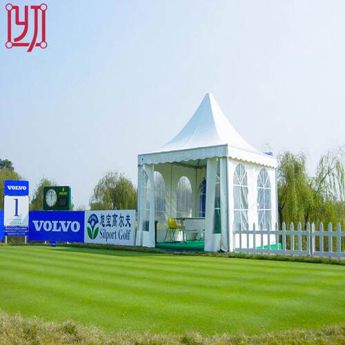 欧式锥顶篷房高尔夫球尖顶篷房户外活动简易锥顶篷房草地休息帐篷