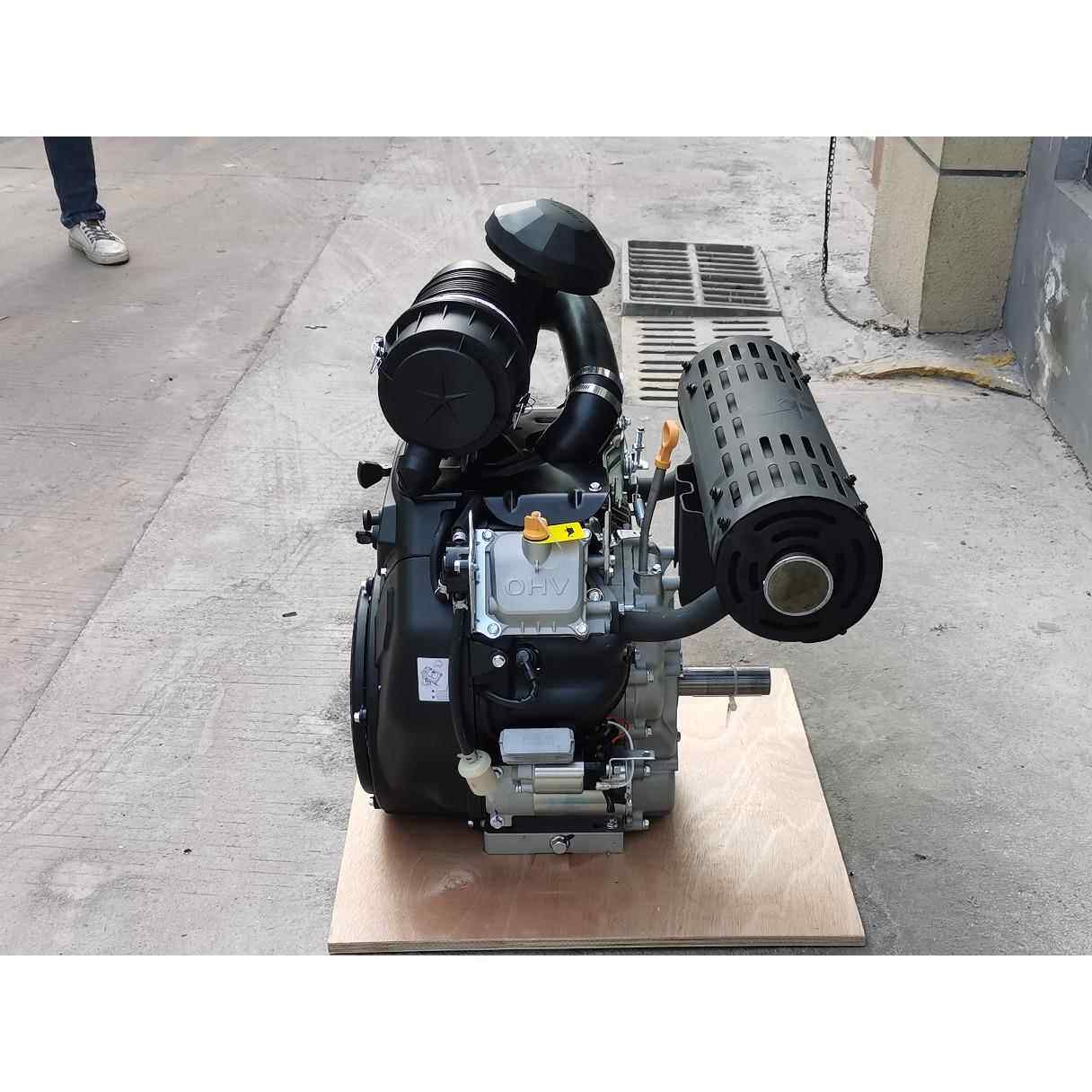 隆鑫999CC双缸汽油发动机LC2V90FD35马力轴28.575MM高压清洗机用