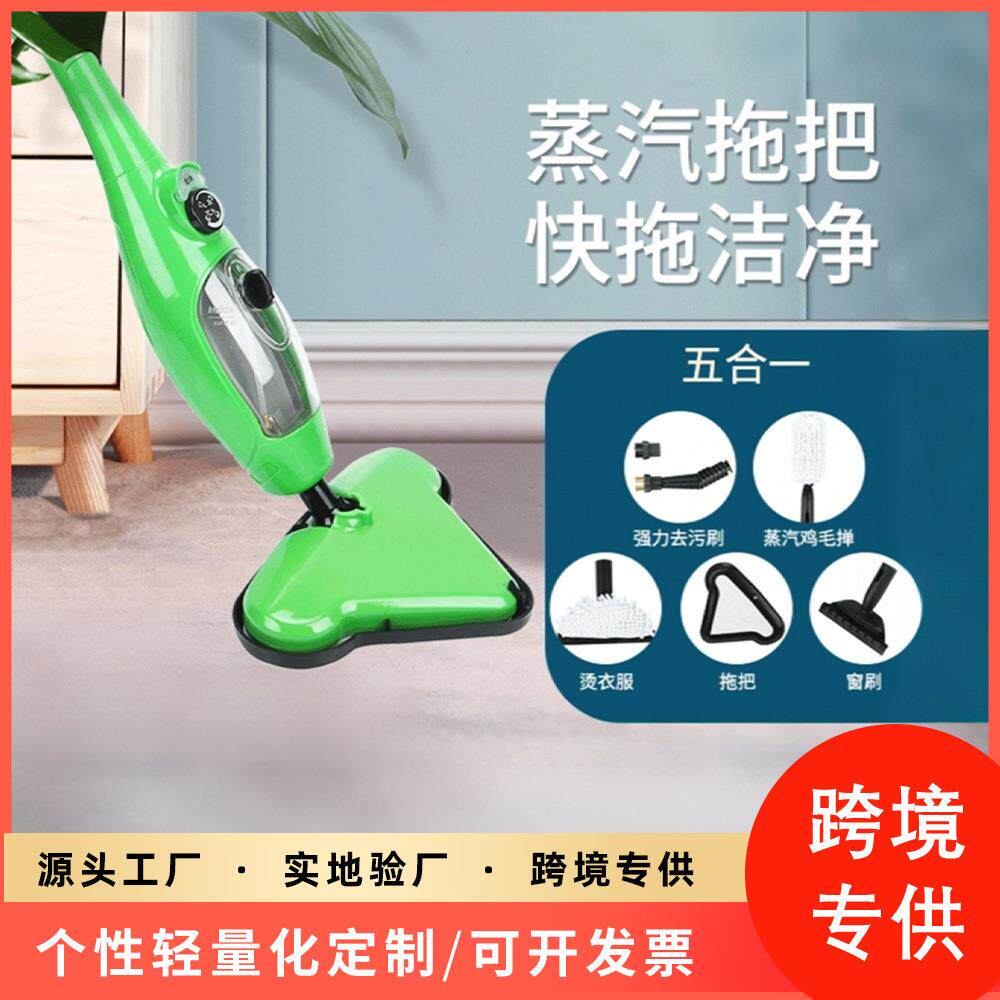 厂家销售蒸汽拖把五合一干湿两用清洁机手持家用电动拖地机