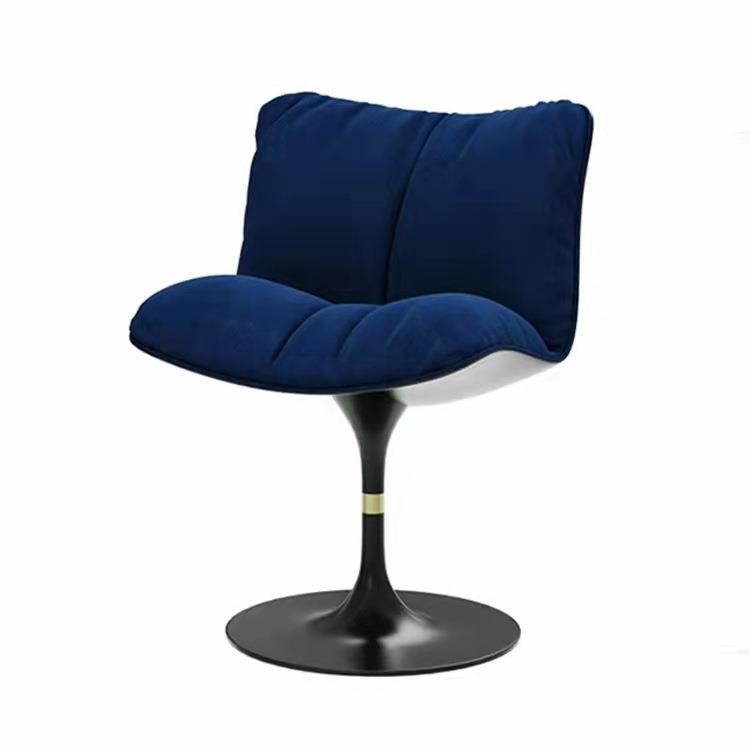 玻璃钢新款咖啡厅洽谈椅可旋转意式玻璃钢餐椅设计师桌椅售楼部椅