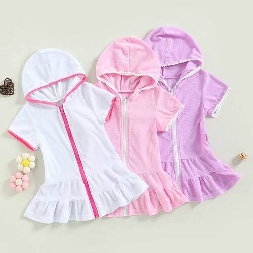 Little Girls Swim ver Up Kids Swimsuit verup Beach Bathing S