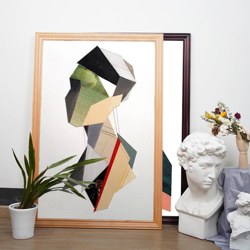 绘岳美术展示画框原木色广告展示架实木画框多色可选相框可拆卸
