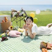 野餐垫防潮垫加厚便携坐垫秋游野炊防水草坪垫子户外帐篷露营地垫