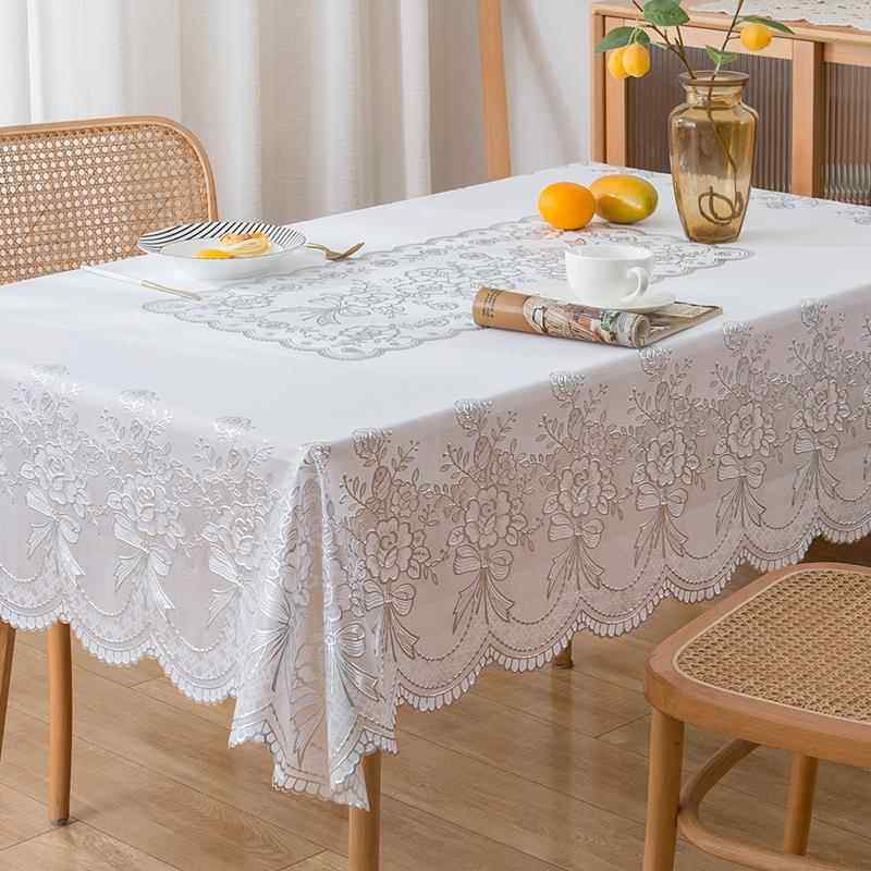 正品桌防布布免洗油防水防烫长方形蕾丝茶餐桌塑料台布轻奢高级感,居家布艺,桌布,淘宝优惠券,粉丝福利购,淘宝优惠卷
