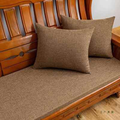 定 制实木沙发坐垫中式沙发垫防滑海绵垫可拆洗椅垫子冬夏两用