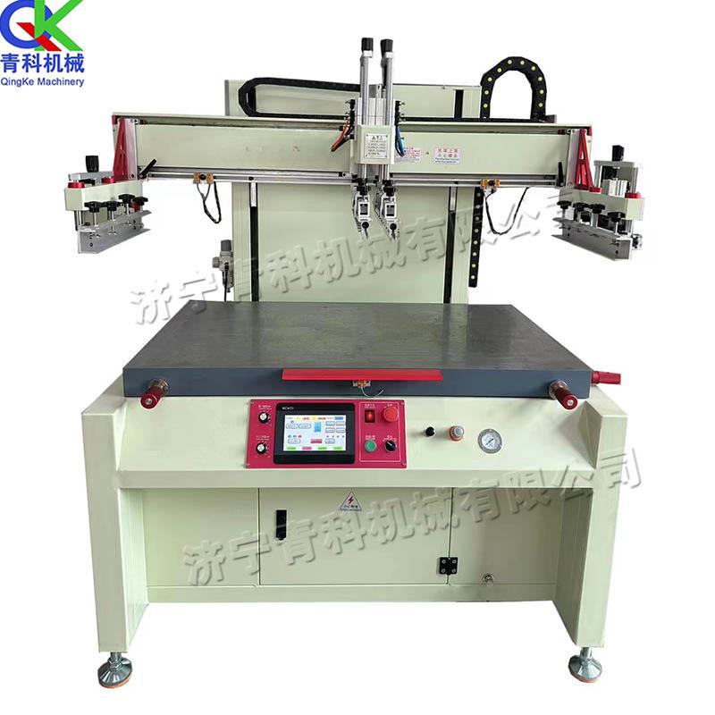 自动升降平面丝印机PLC控制无纺布袋印刷机四柱升降皮革印字机