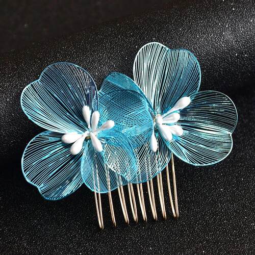 Bride Wedding Hair Combs Gold/Silver Color Alloy Flower Hair