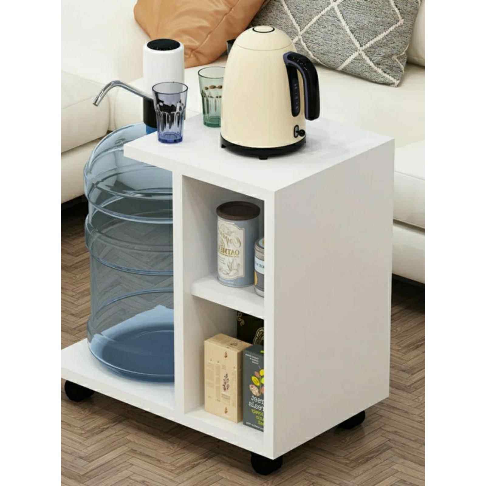 饮水机置物架桶装水架子纯净水桶收纳层架落地茶几边几茶水柜一体