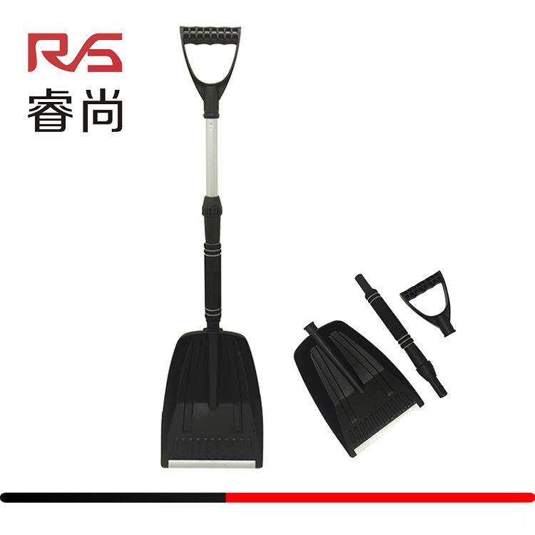 塑料雪铲车用车载可拆卸伸缩铝合金雪铲铲雪锹亚马逊跨境热销