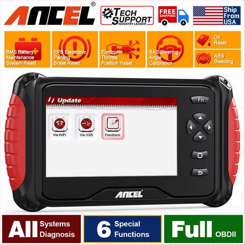 ANCEL FX8000 汽车全系统诊断工具 OBDII全功能检测 保养复位工具
