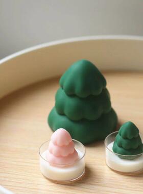 Ins Christmas Tree Silicone Candle Mold DIY Handmade Scented