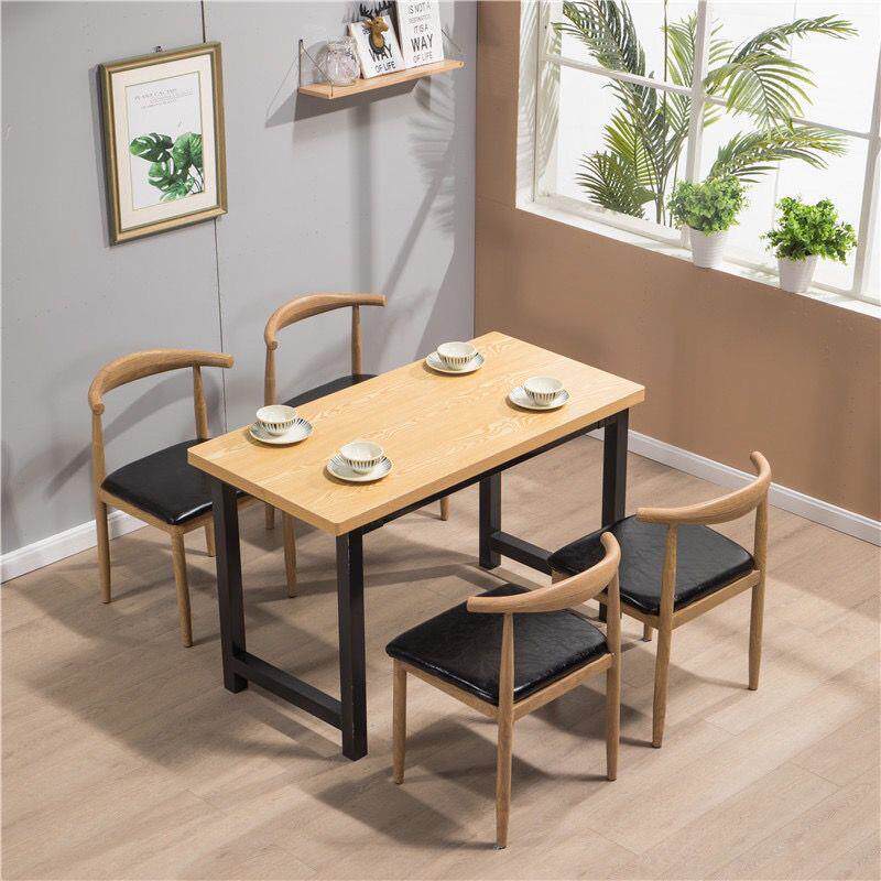 快餐店桌椅组合早餐面馆小吃米粉饭店火锅麻辣烫学校员工食堂餐桌