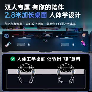双DNZ0117人电卧脑桌台式桌家用办子公工作台室长书桌情侣简易电
