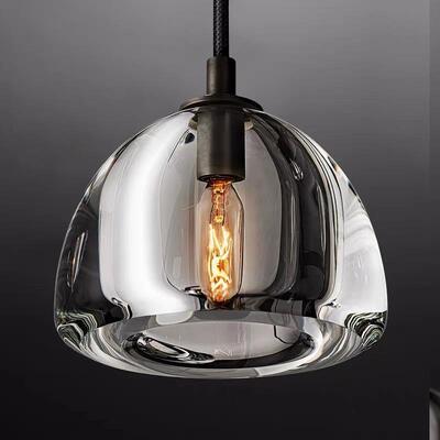 美式新款水晶壁灯出口北美RH设计师美式简约全铜床头背景墙壁灯