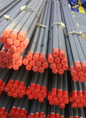 B19锚索钎杆煤矿用B22凿岩风钎杆厂家B25六棱中空风钻杆配件