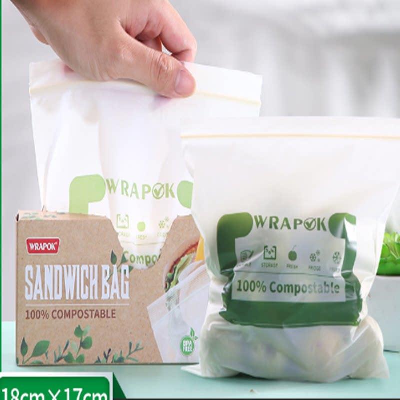 全生物可降解保鲜袋密封袋便携自封袋家用食品袋收纳袋冷冻冷藏袋