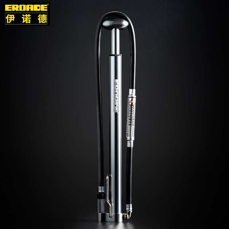 伊诺德EROADE打气筒自行车公路车高压便携气压表美法嘴篮球类充气