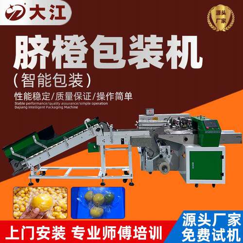 赣南脐橙包装机DJ350自动理料保鲜膜柠檬包装机多功能水果打包机
