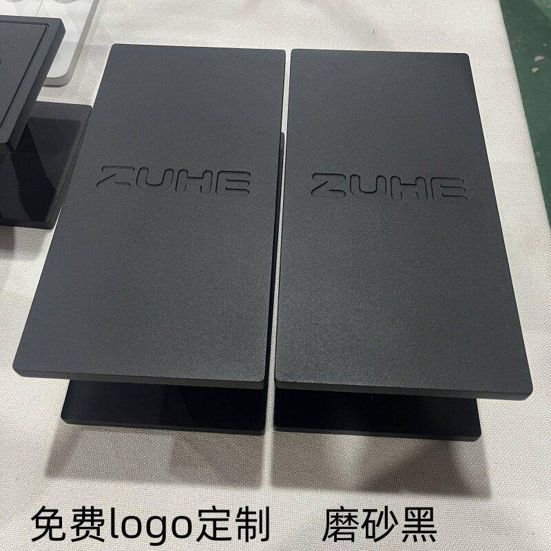 方型LOGO字母玻璃门拉手对开木门把手长方形拉门扶手把刻字个性