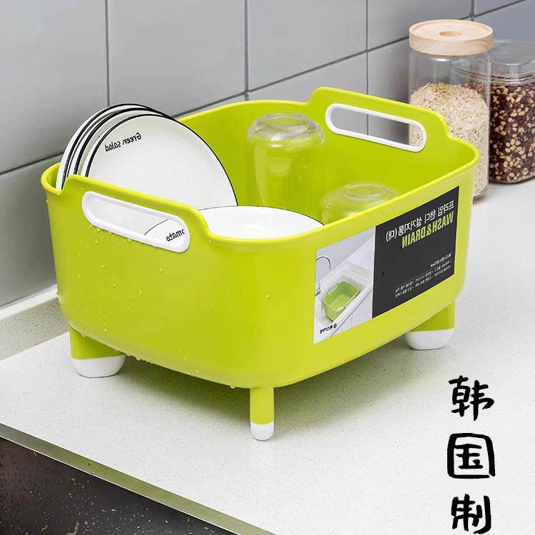 韩国进口厨房沥水篮洗菜盆家用大号滴漏洗碗盆水果盆塑料移动水槽