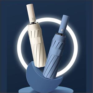 骨雨伞折叠全自动女大号晴雨两用折叠商务防紫外线防晒太阳伞