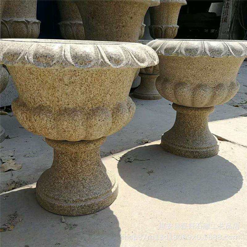 仿古石雕石灯笼 中式落地日式庭院装饰石头灯户外摆件太阳能石灯