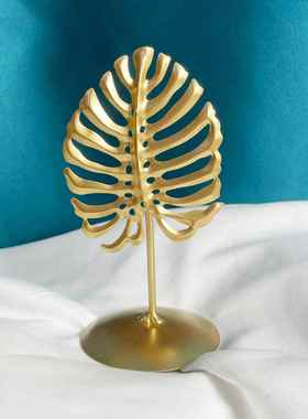 厂家创意直销树叶摆件北欧风情装饰用小礼品铁艺工艺品量贩定制