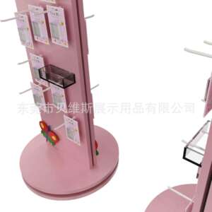 珠宝首饰展览架陈列架木制可旋转落地展示架挂钩架厂家