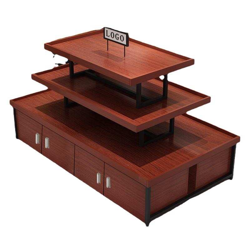 展示柜展台台陈列样品流水鞋子母婴店超市货架中岛台研究产品