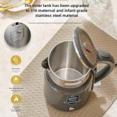 竹鼎电热水壶316不锈钢家用水壶1.8L保温防烫自动断电水壶