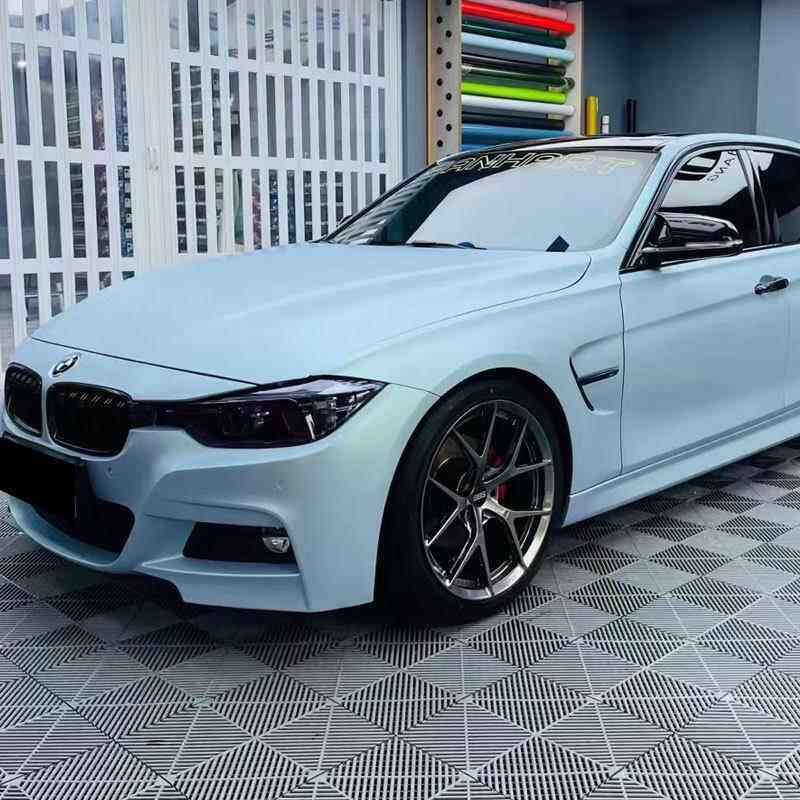 卡莱克陶瓷冰川蓝汽车改色膜远峰蓝魅金全车贴膜卡普里灰紫车贴纸