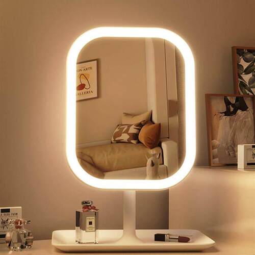 LED makeup mirror with lamp desktop fill light small mirror