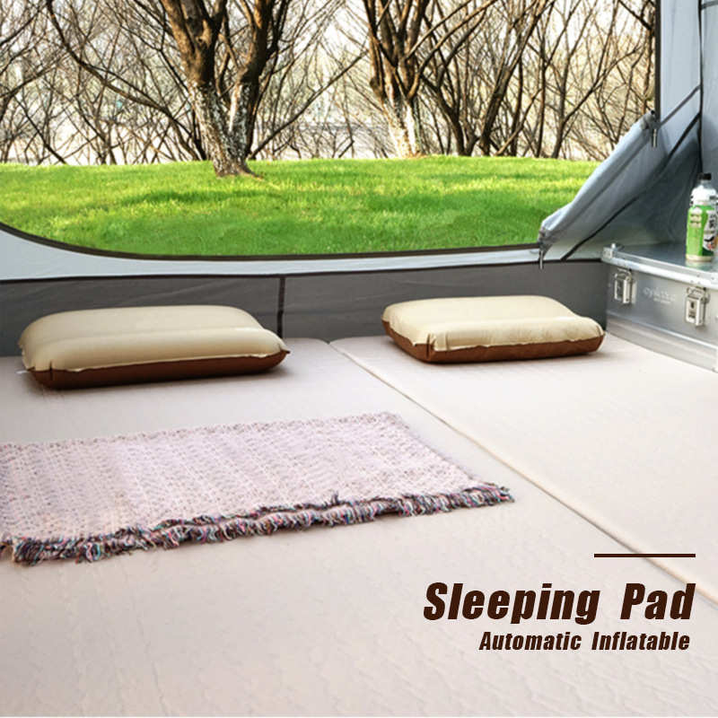 户外露营加宽帐篷充气垫自动充气防潮双人床垫双进出气充气垫地垫