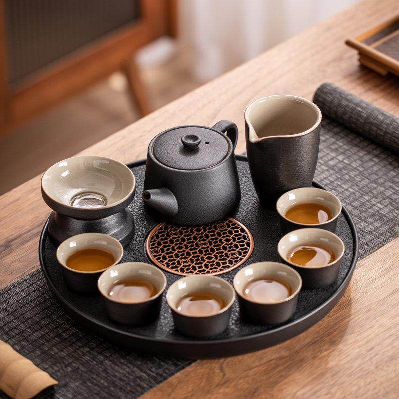 小茶盘功夫茶具家庭简单客厅办公室接待高端全套茶壶茶杯