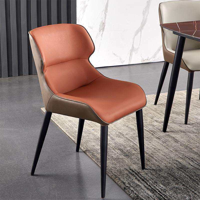 轻奢餐椅意式简约现代小户型餐厅时尚靠背家用科技布餐桌椅子化妆