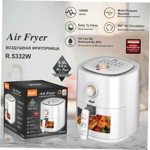 high quality 6L electric air fryer Touch Screen Air fryer