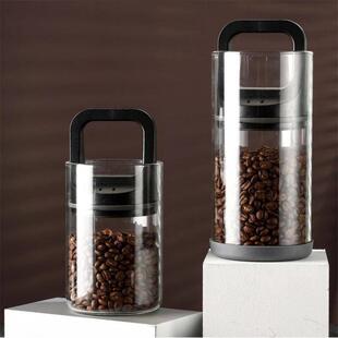 Coffee Beans Vacuum Sealed Tanks Kitchen Food Storage Clear