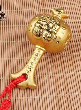 厂家大黑财神福寿锤宝锤大黑天财神财宝金锤家居供奉装饰品