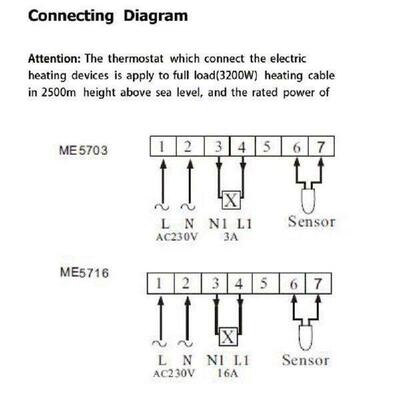 Manual Thermostat Electric Water Warm Floor Temperature